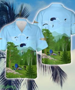 Belgian Army Special Forces Group Paracommandos drop onto USAG Benelux Hawaiian Shirt - Belgian Army Special Forces Group Paracommandos drop onto USAG Benelux Hawaiian Shirt