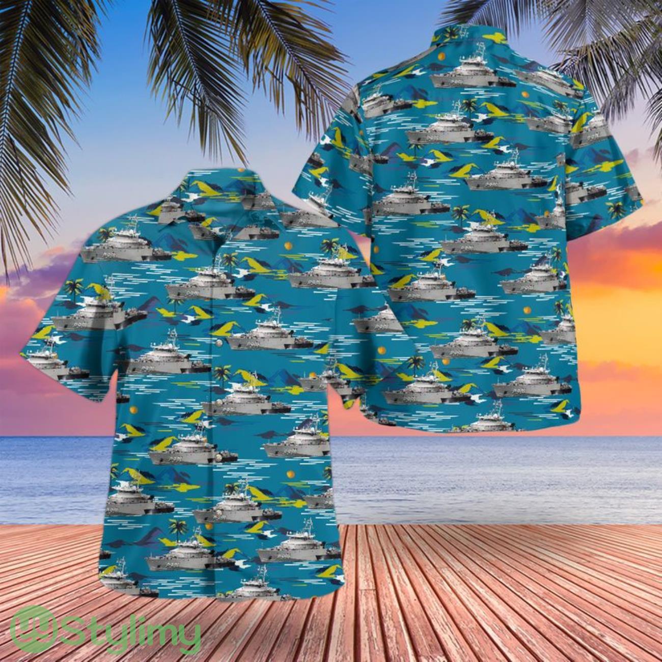 Belgian Navy P901 Castor Coastal patrol vessel 3D Hawaiian Shirt 2 Belgian Navy P901 Castor Coastal patrol vessel 3D Hawaiian Shirt Product Photo 1