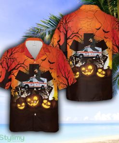 BELL AMBULANCE, MILWAUKEE, WISCONSIN Halloween Hawaiian Shirt - BELL AMBULANCE, MILWAUKEE, WISCONSIN Halloween Hawaiian Shirt