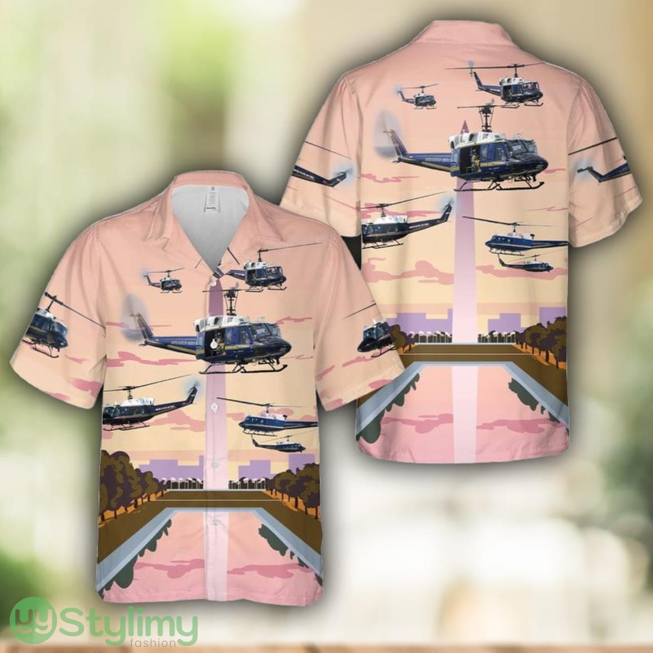 Bell UH-1N Twin Huey of the 1st Helicopter Squadron flying over Washington DC Best Summer Gift Aloha Hawaiian Shirt For Men and Women 2 Bell UH-1N Twin Huey of the 1st Helicopter Squadron flying over Washington DC Best Summer Gift Aloha Hawaiian Shirt For Men and Women Product Photo 1