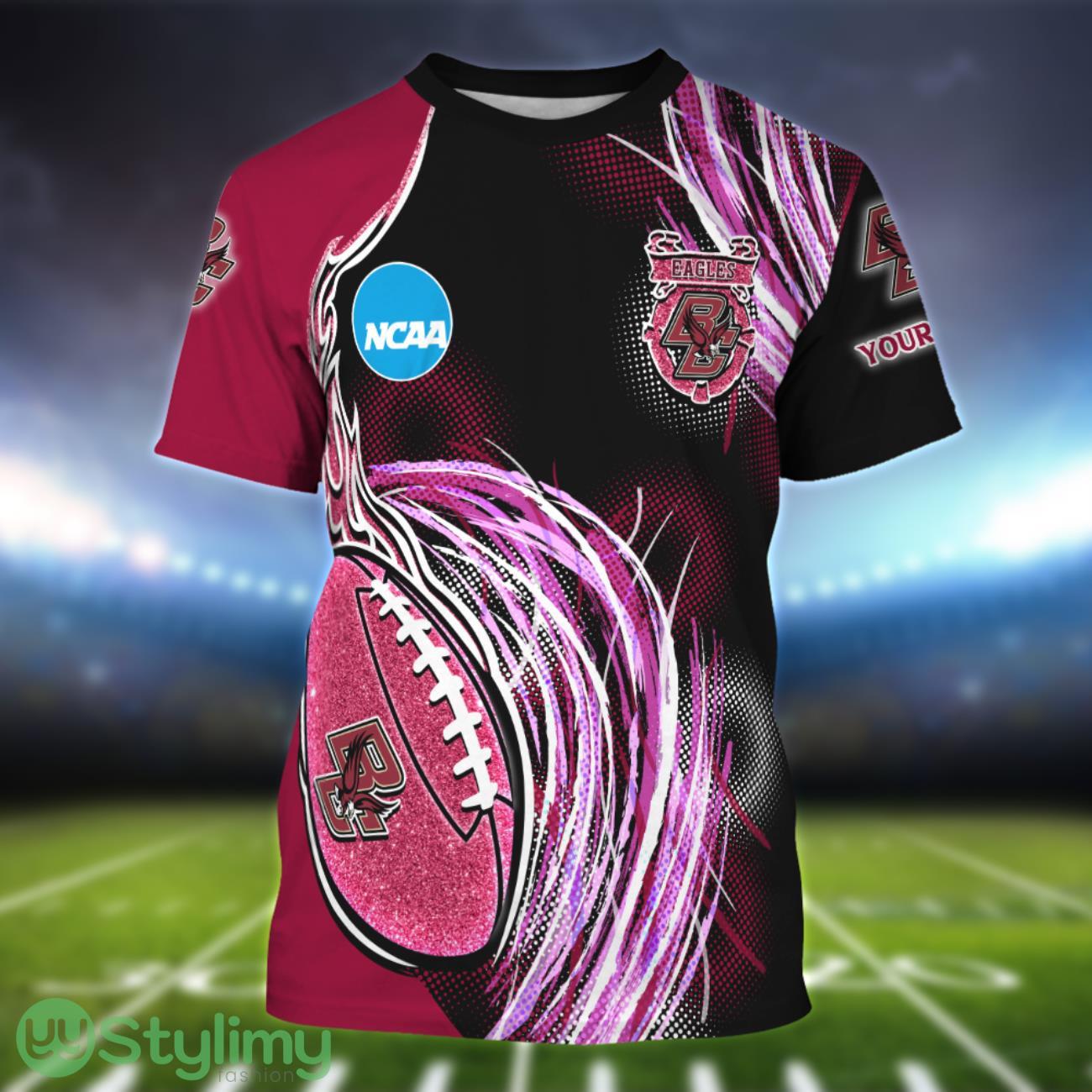 Boston College Eagles Personalized Name Sport 3D T-Shirt 2 Boston College Eagles Personalized Name Sport 3D T-Shirt Product Photo 1