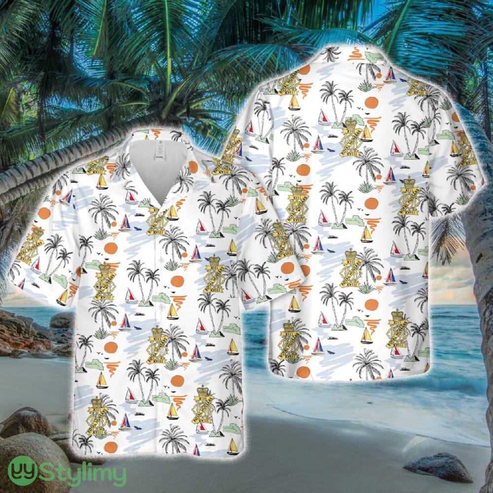 British Army 18th Royal Hussars Hawaiian Shirt 2 British Army 18th Royal Hussars Hawaiian Shirt - British Army 18th Royal Hussars Hawaiian Shirt