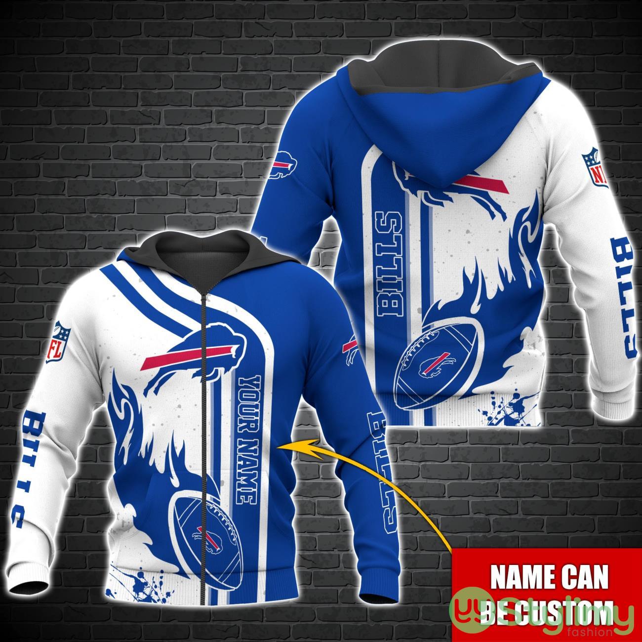 Buffalo Bills NFL Custom Name 3D Hoodie All Over Printed 2 Buffalo Bills NFL Custom Name 3D Hoodie All Over Printed Product Photo 2