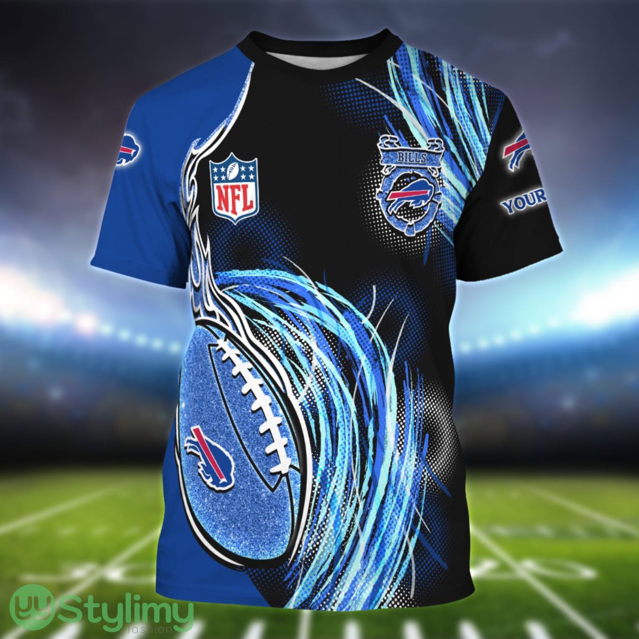 Buffalo Bills Personalized Name Sport 3D T-Shirt 2 Buffalo Bills Personalized Name Sport 3D T-Shirt Product Photo 1