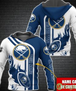 Buffalo Sabres NHL Custom Name 3D Hoodie All Over Printed Product Photo 1
