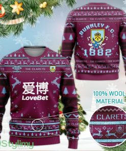 Burnley FC 3D Ugly Christmas Sweater Product Photo 1