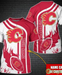 Calgary Flames NHL Custom Name Special T-Shirt For Fans Product Photo 1