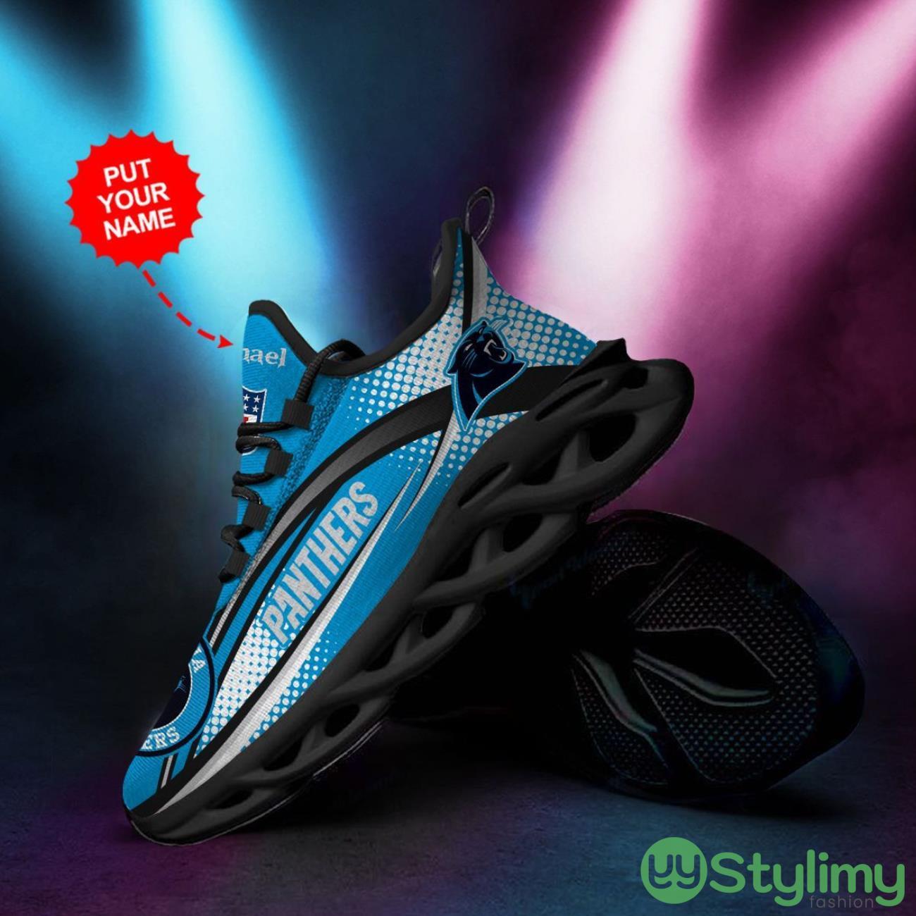 Carolina Panthers Custom Personalized Max Soul Sneakers Running Sports Shoes For Men Women 2 Carolina Panthers Custom Personalized Max Soul Sneakers Running Sports Shoes For Men Women Product Photo 2