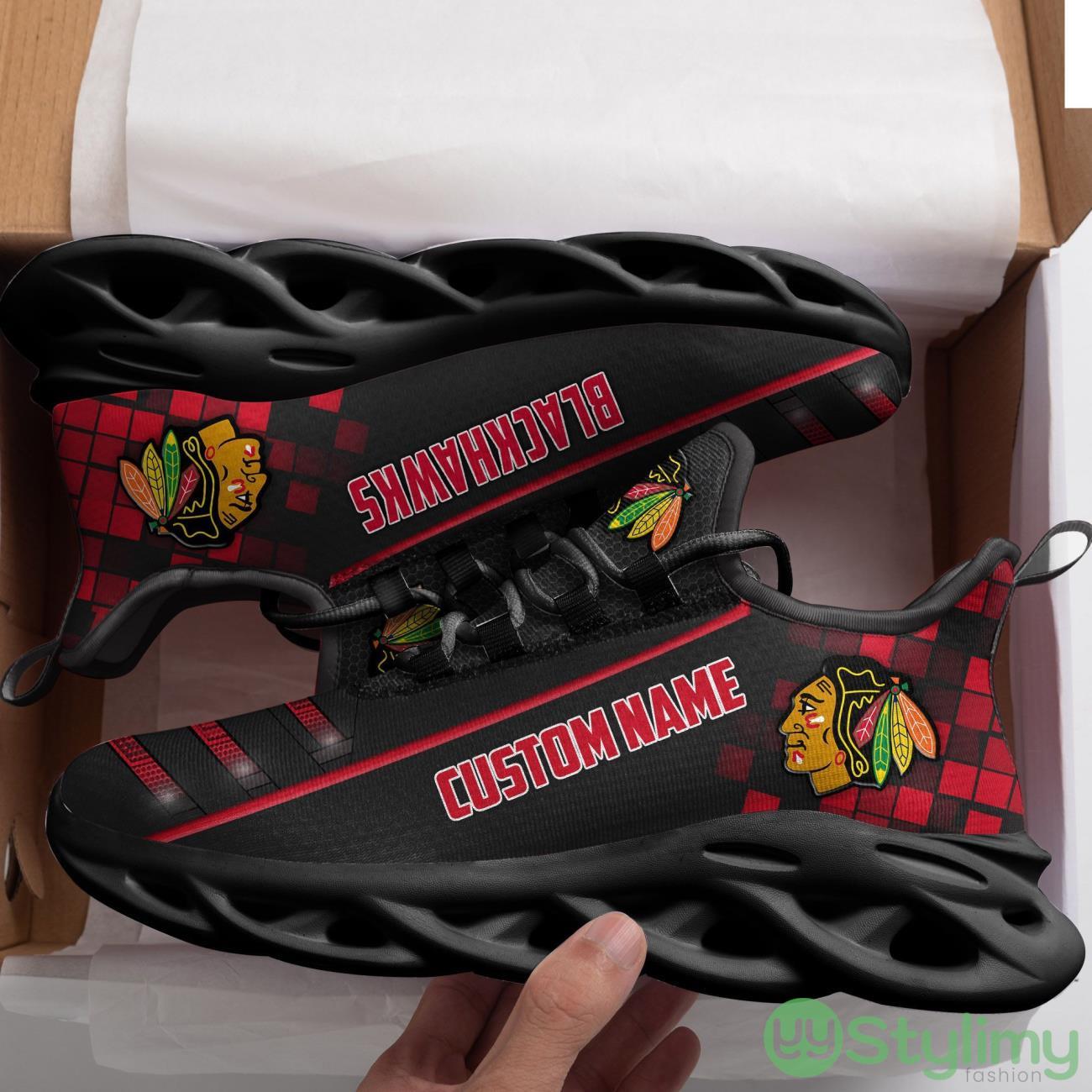 Chicago Blackhawks Custom Name Max Soul Sneaker Shoes For Fan For Men Women 6 Chicago Blackhawks Custom Name Max Soul Sneaker Shoes For Fan For Men Women Product Photo 6