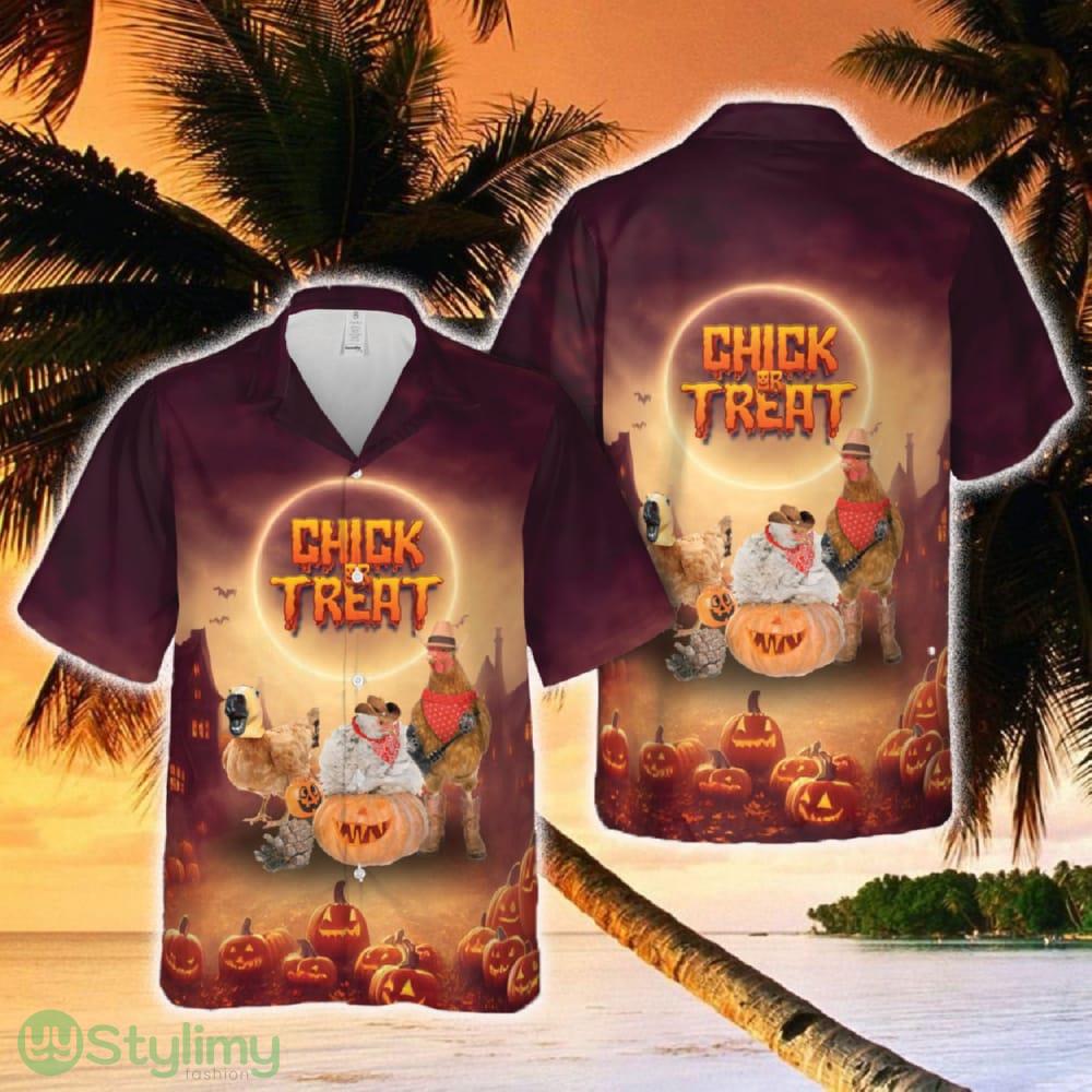Chick Or Treat Halloween Chickens Hawaiian Shirt 2 Chick Or Treat Halloween Chickens Hawaiian Shirt - Chick Or Treat Halloween Chickens Hawaiian Shirt