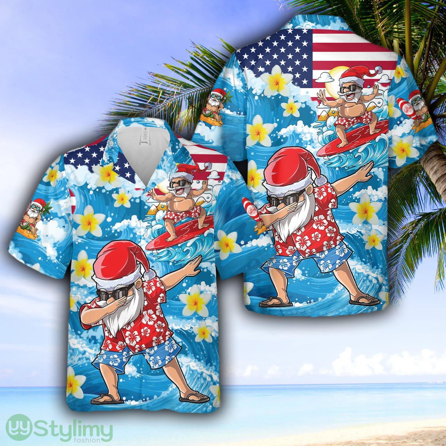 Christmas In July Dabbing Santa Surfing Beach Summer Funny Hawaiian Shirt 2 Christmas In July Dabbing Santa Surfing Beach Summer Funny Hawaiian Shirt - Christmas In July Dabbing Santa Surfing Beach Summer Funny Hawaiian Shirt