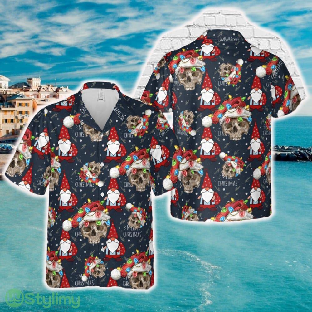 Christmas Skull With Santa Hat Christmas Hawaiian Shirt 2 Christmas Skull With Santa Hat Christmas Hawaiian Shirt - Christmas Skull With Santa Hat Christmas Hawaiian Shirt