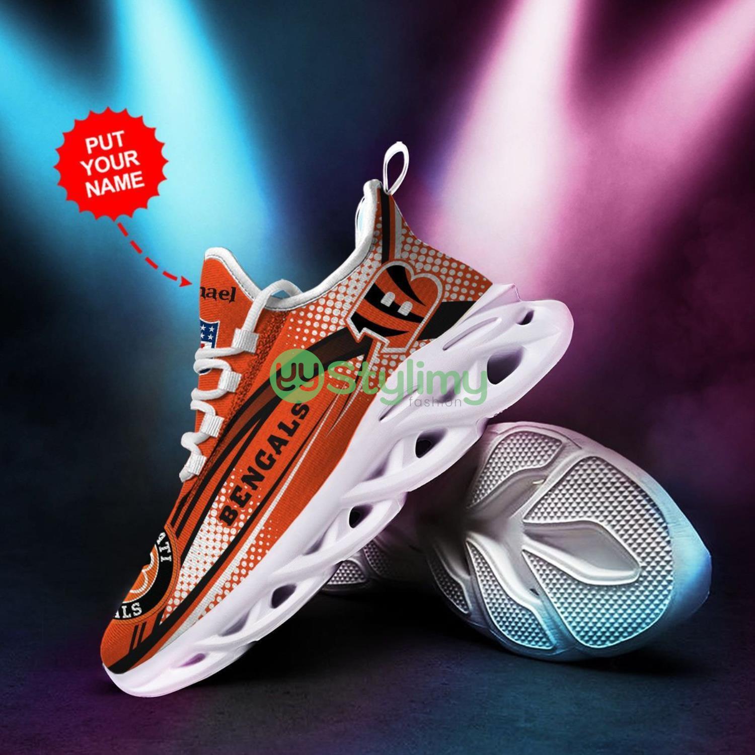 Cincinnati Bengals Custom Personalized Max Soul Sneakers Running Full Printed Sports Running Shoes 4 Cincinnati Bengals Custom Personalized Max Soul Sneakers Running Full Printed Sports Running Shoes Product Photo 4