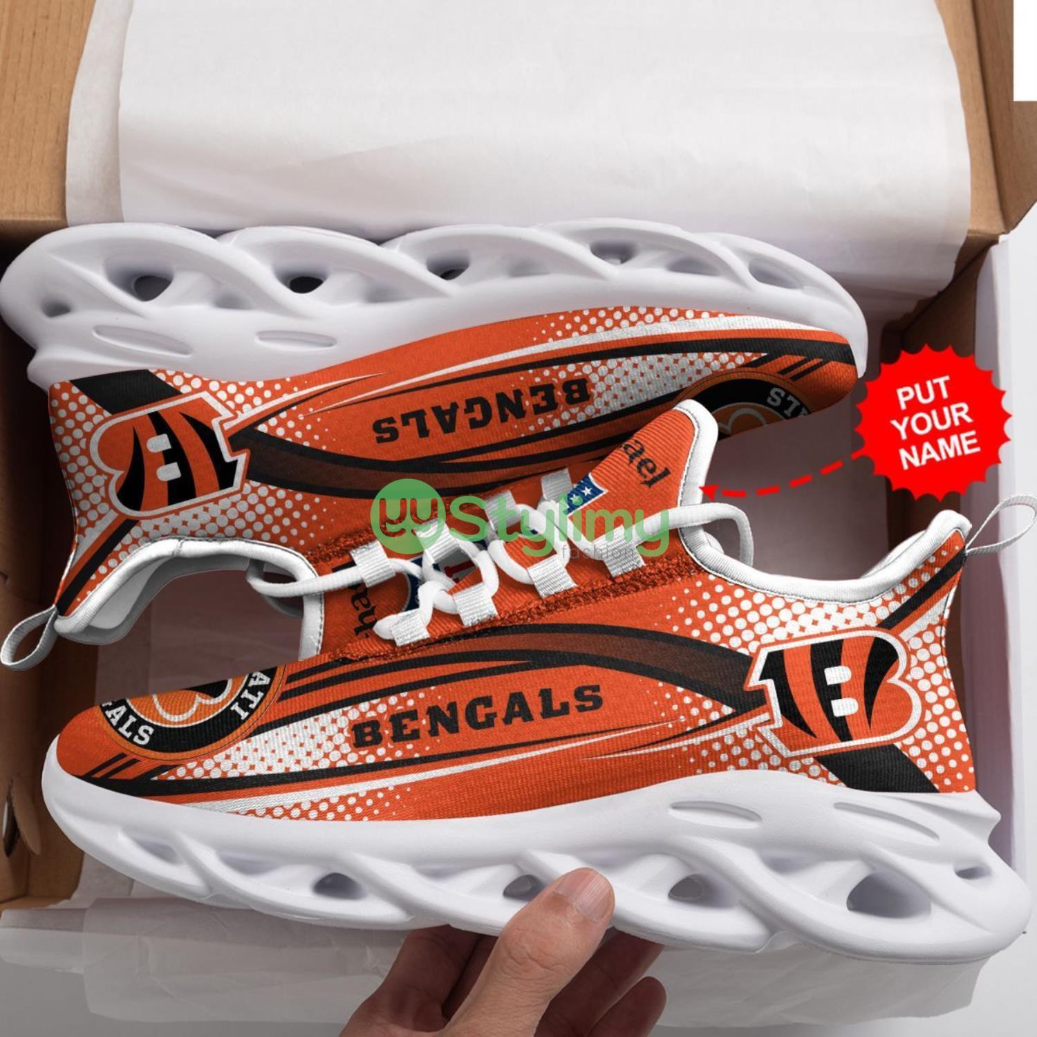 Cincinnati Bengals Custom Personalized Max Soul Sneakers Running Full Printed Sports Running Shoes 5 Cincinnati Bengals Custom Personalized Max Soul Sneakers Running Full Printed Sports Running Shoes Product Photo 5