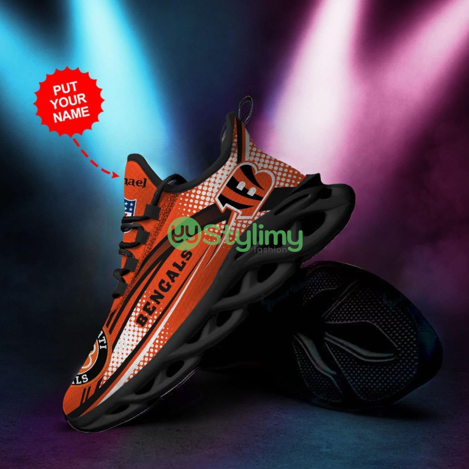 Cincinnati Bengals Custom Personalized Max Soul Sneakers Running Full Printed Sports Running Shoes 7 Cincinnati Bengals Custom Personalized Max Soul Sneakers Running Full Printed Sports Running Shoes Product Photo 1