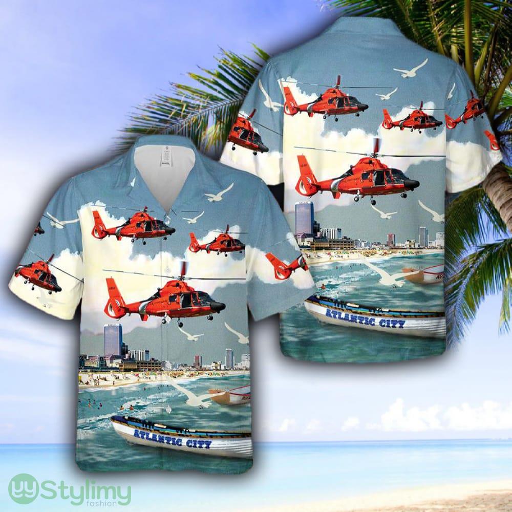 Coast Guard Air Station Atlantic City MH-65D Dolphin Hawaiian Shirt 2 Coast Guard Air Station Atlantic City MH-65D Dolphin Hawaiian Shirt - Coast Guard Air Station Atlantic City MH-65D Dolphin Hawaiian Shirt