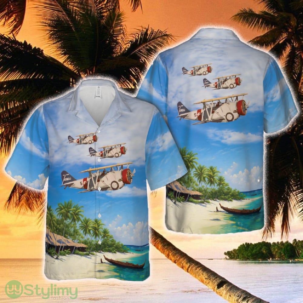 Curtiss BF2C Goshawk Hawaiian Shirt 2 Curtiss BF2C Goshawk Hawaiian Shirt - Curtiss BF2C Goshawk Hawaiian Shirt