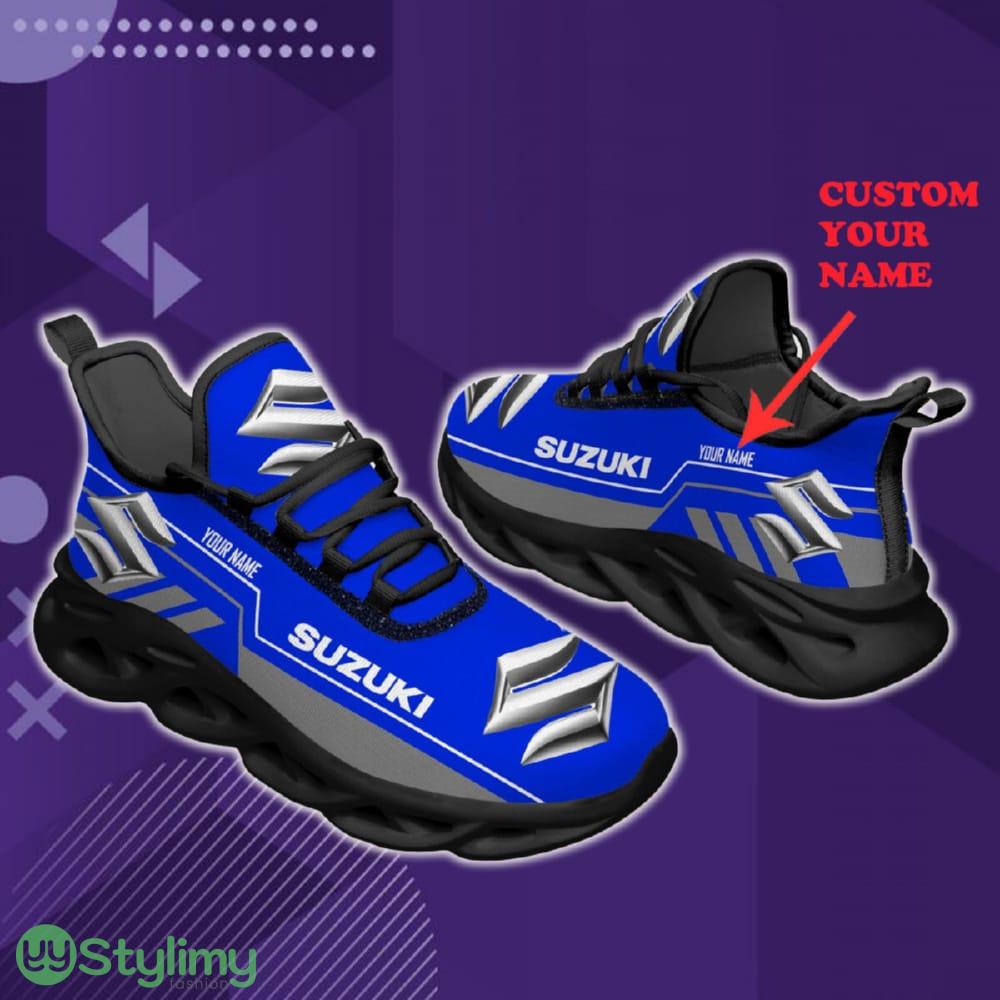 Custom Name Suzuki Blue Car Lovers Fans Max Soul Sneakers New Gift Running Shoes Men Women Fans 2 Custom Name Suzuki Blue Car Lovers Fans Max Soul Sneakers New Gift Running Shoes Men Women Fans - Suzuki Blue Chunky Shoes Car Personlized Photo 2