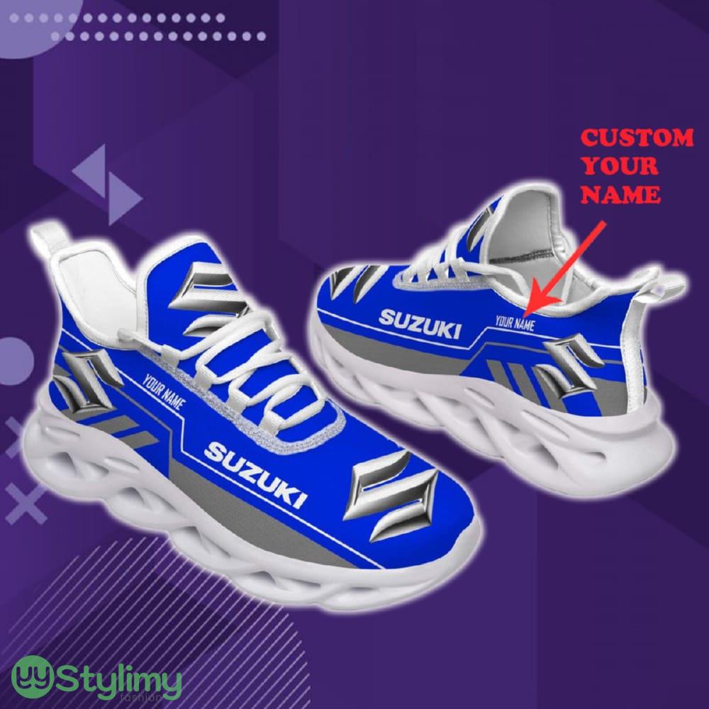 Custom Name Suzuki Blue Car Lovers Fans Max Soul Sneakers New Gift Running Shoes Men Women Fans 4 Custom Name Suzuki Blue Car Lovers Fans Max Soul Sneakers New Gift Running Shoes Men Women Fans - Suzuki Blue Chunky Shoes Car Personlized Photo 1