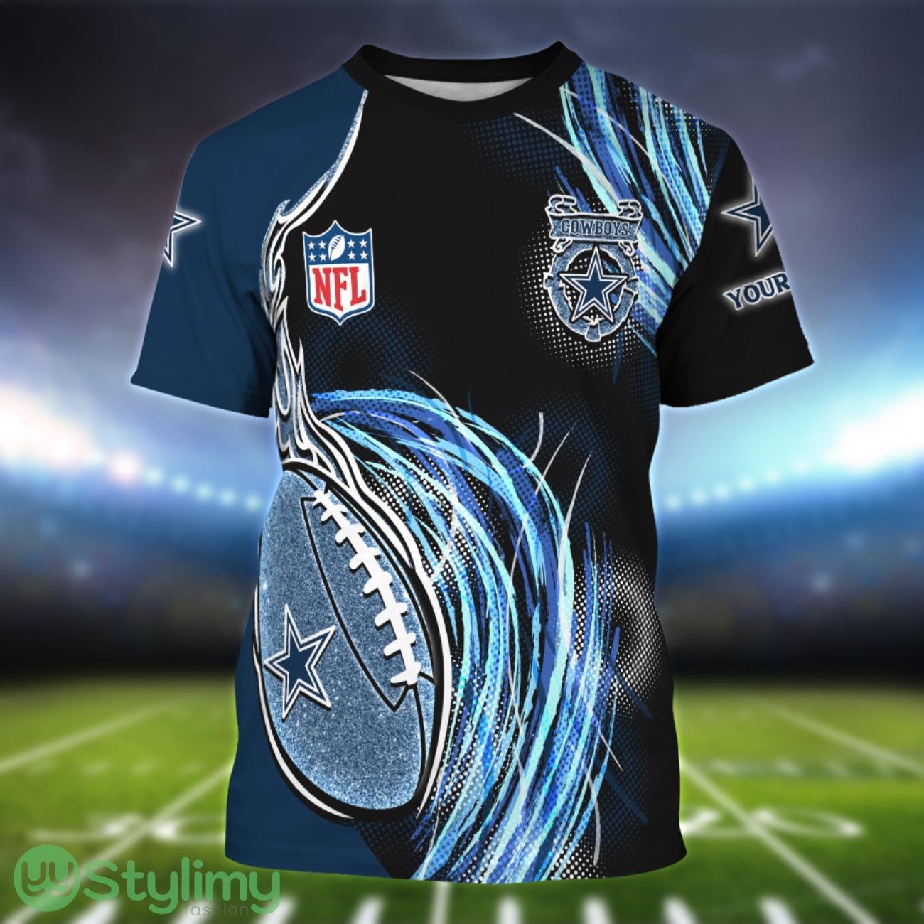 Dallas Cowboys Personalized Name Sport 3D T-Shirt 2 Dallas Cowboys Personalized Name Sport 3D T-Shirt Product Photo 1