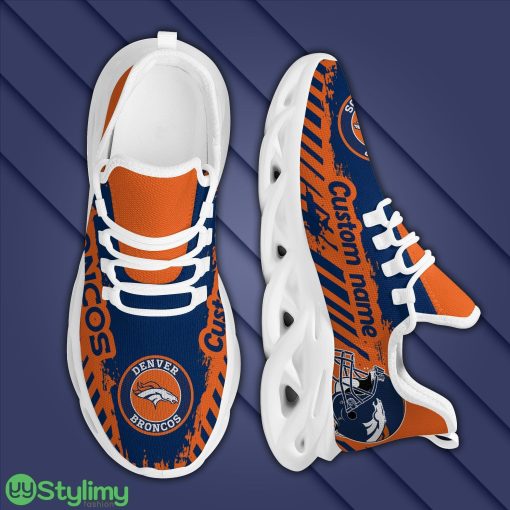 Denver Broncos Americanfootball Team Helmet Custom Name Men And Women Max Soul Sneakers Shoes For Fans