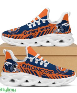 Denver Broncos Americanfootball Team Helmet Custom Name Men And Women Max Soul Sneakers Shoes For Fans - Denver Broncos Americanfootball Team Helmet Men And Max Soul Sneakers Shoes_1