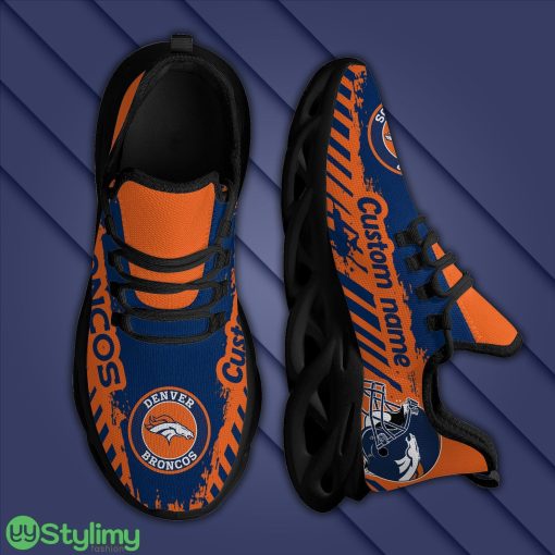 Denver Broncos Americanfootball Team Helmet Custom Name Men And Women Max Soul Sneakers Shoes For Fans