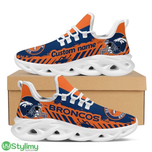 Denver Broncos Americanfootball Team Helmet Custom Name Men And Women Max Soul Sneakers Shoes For Fans