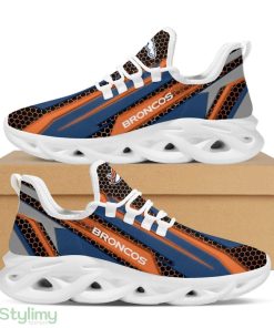 Denver Broncos Geometric Hexagon Design Trending Max Soul Clunky Sneaker Shoes - Denver Broncos Geometric Hexagon Design Trending Max Soul Clunky Sneaker Football Team Fans_1