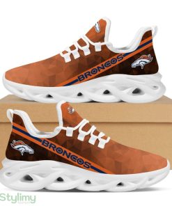Denver Broncos Polygonal Design Trending Max Soul Clunky Sneaker Shoes - Denver Broncos Polygonal Design Trending Max Soul Clunky Sneaker Football Team Fans_1