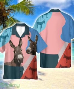 Donkey Lover AOP Hawaiian Shirt Beach Lover Gift Men And Women Shirt Product Photo 1