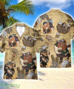 Drinking Beer Viking Funny AOP Hawaiian Shirt Beach Lover Gift Men And Women Shirt Product Photo 1