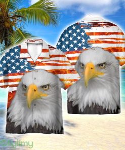 Eagle USA Flag 4th July Idependence Day AOP Hawaiian Shirt Beach Lover Gift Men And Women Shirt Product Photo 1