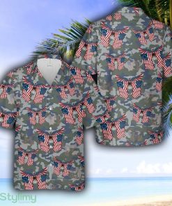 Eagle Veteran 4th July Hawaiian Shirt - Eagle Veteran 4th July Hawaiian Shirt