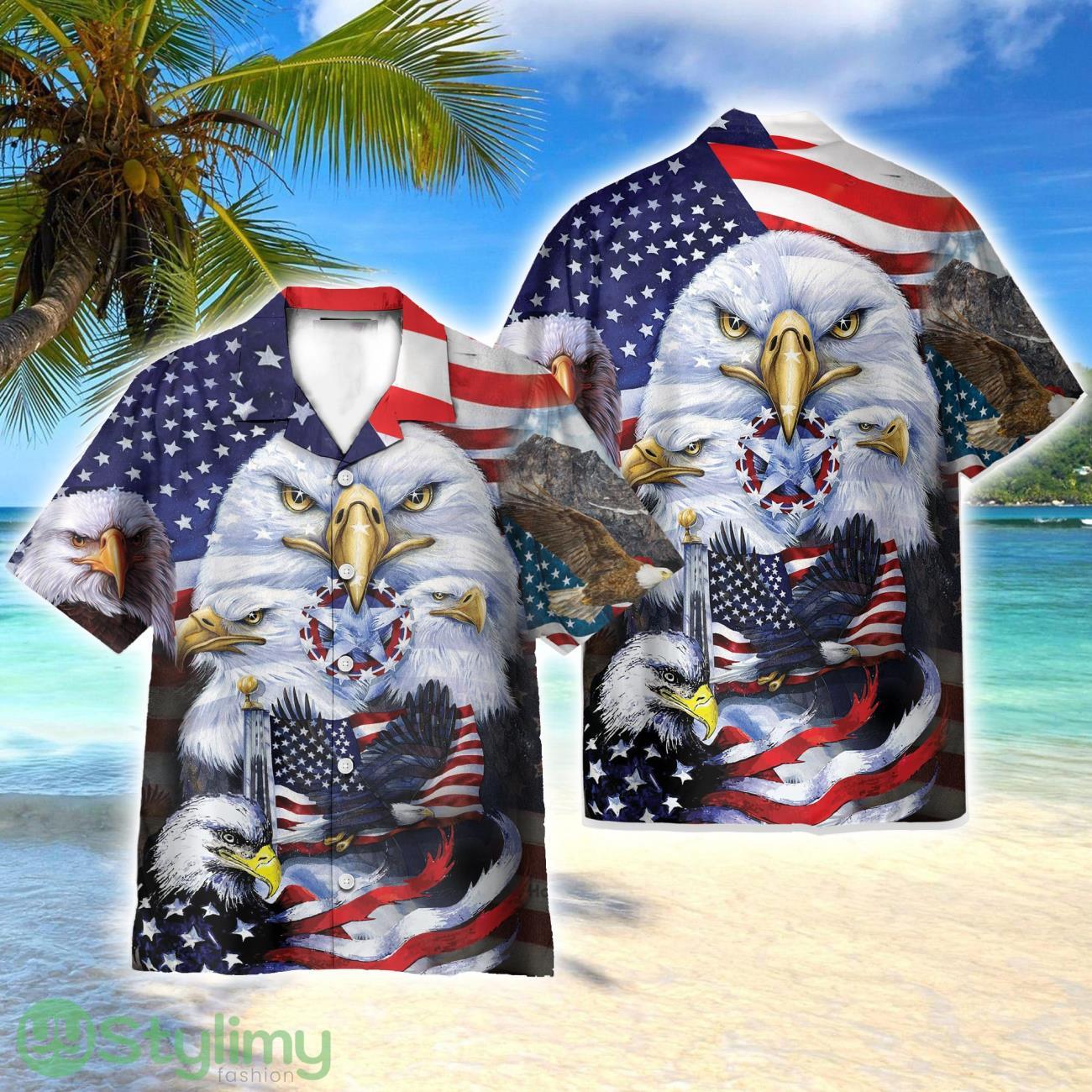 Eagles Patriotism American Sky 4th July Idependence Day AOP Hawaiian Shirt Beach Lover Gift Men And Women Shirt 2 Eagles Patriotism American Sky 4th July Idependence Day AOP Hawaiian Shirt Beach Lover Gift Men And Women Shirt Product Photo 1