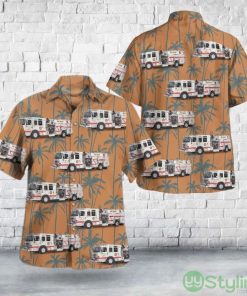 East Brunswick, New Jersey, East Brunswick Fire District No.2 Hawaiian Shirt Hawaii Beach Shirt Product Photo 1