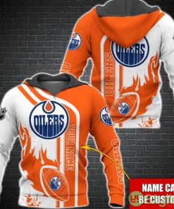 Edmonton Oilers NHL Custom Name 3D Hoodie All Over Printed Product Photo 1