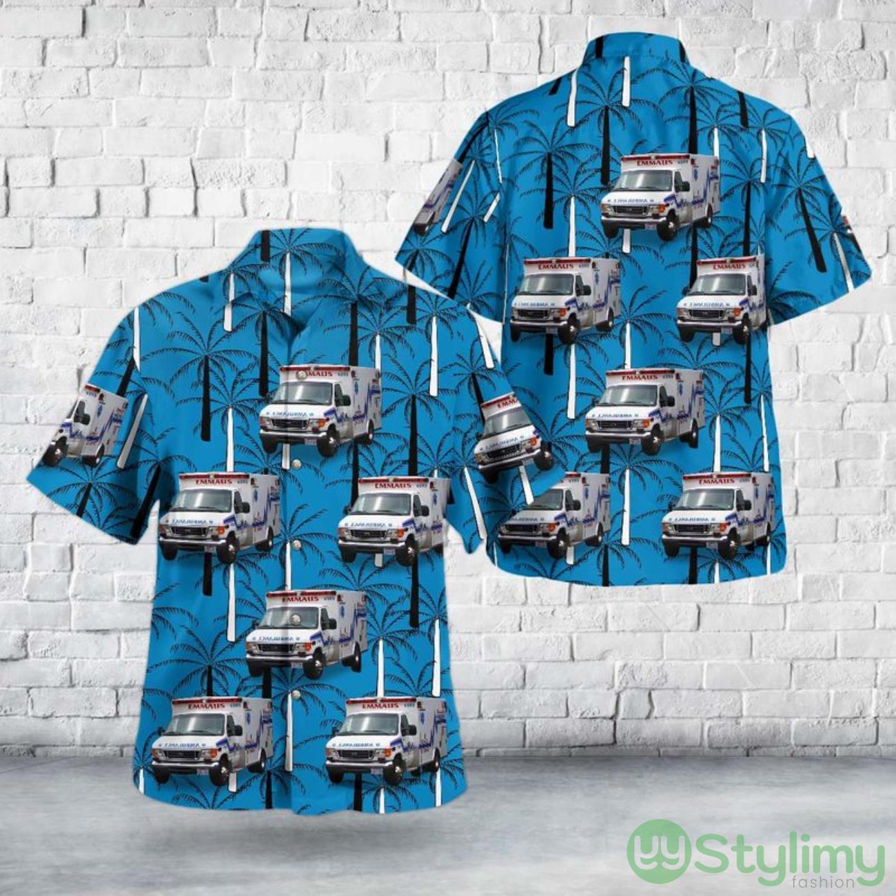 Emmaus, Pennsylvania, Borough of Emmaus Ambulance Corps Hawaiian Shirt Hawaii Beach Shirt 2 Emmaus, Pennsylvania, Borough of Emmaus Ambulance Corps Hawaiian Shirt Hawaii Beach Shirt Product Photo 1