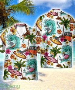 Enjoy Surfing With Miniature Schnauzer Dog AOP Hawaiian Shirt Beach Lover Gift Men And Women Shirt Product Photo 1