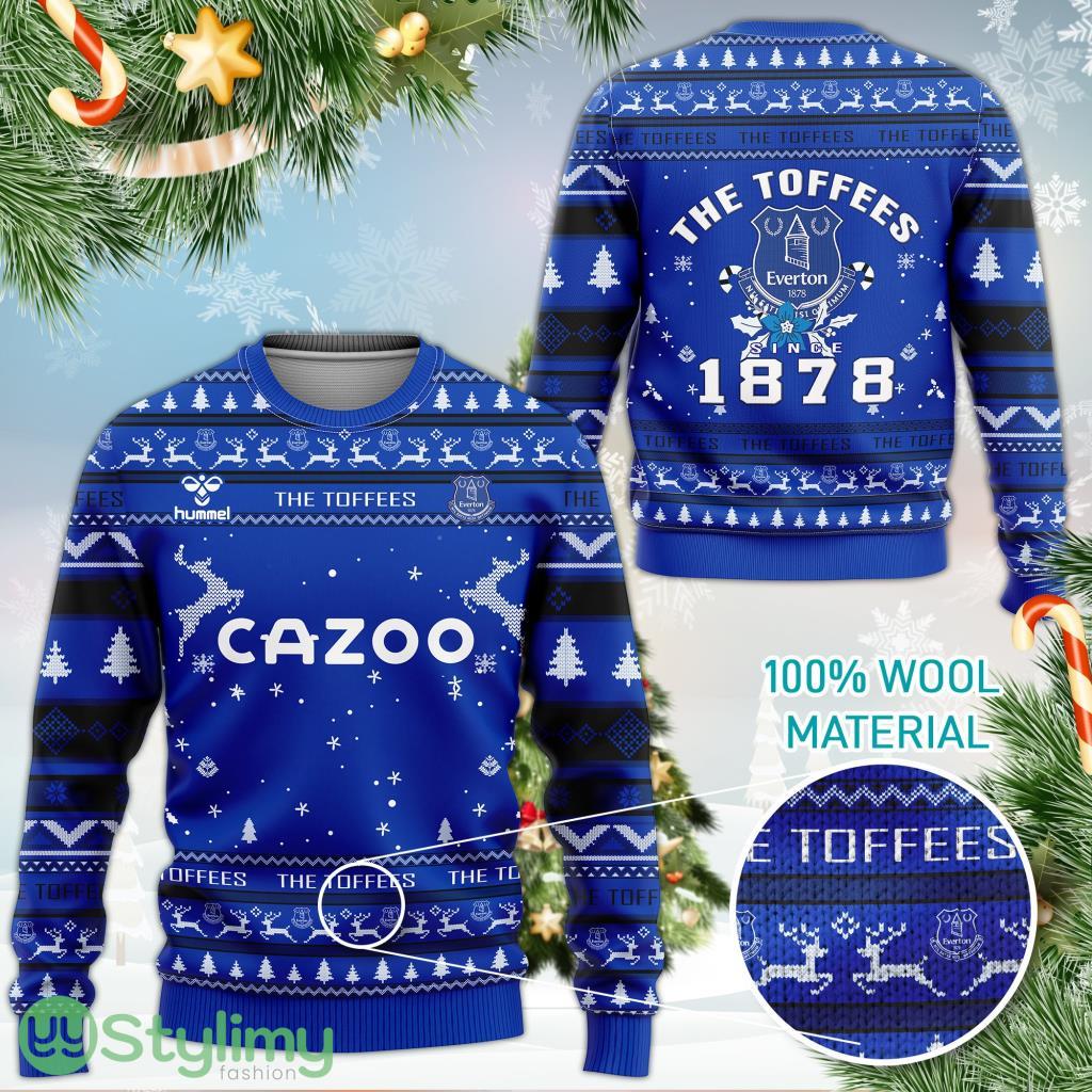 Everton FC 3D Ugly Christmas Sweater 3 Everton FC 3D Ugly Christmas Sweater Product Photo 1