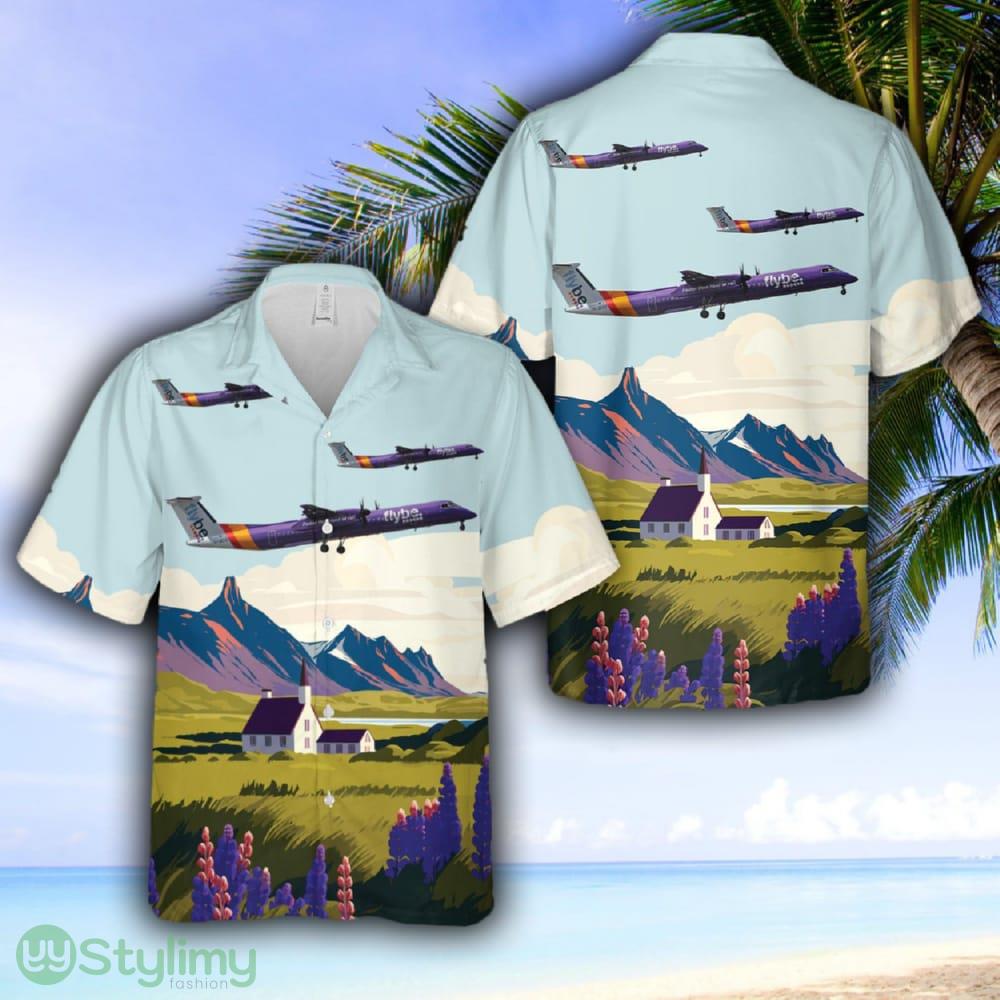 Flybe Bombardier Dash 8 Q400 Hawaiian Shirt 2 Flybe Bombardier Dash 8 Q400 Hawaiian Shirt - Flybe Bombardier Dash 8 Q400 Hawaiian Shirt