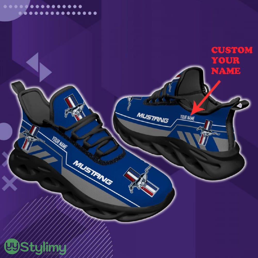 Ford Mustang Car Lovers Fans Max Soul Sneakers Blue New Gift Running Shoes Men Women Fans 2 Ford Mustang Car Lovers Fans Max Soul Sneakers Blue New Gift Running Shoes Men Women Fans - Ford Mustang Chunky Shoes Car Personlized Photo 2
