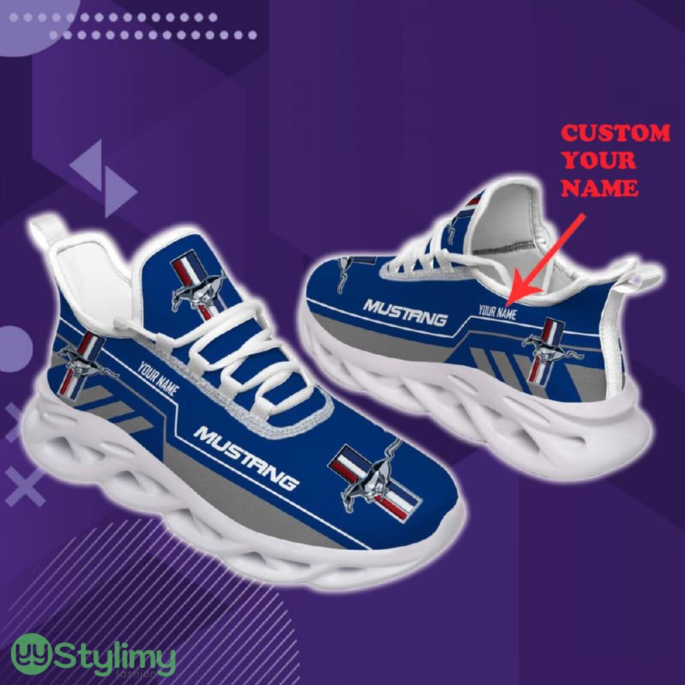 Ford Mustang Car Lovers Fans Max Soul Sneakers Blue New Gift Running Shoes Men Women Fans 4 Ford Mustang Car Lovers Fans Max Soul Sneakers Blue New Gift Running Shoes Men Women Fans - Ford Mustang Chunky Shoes Car Personlized Photo 1