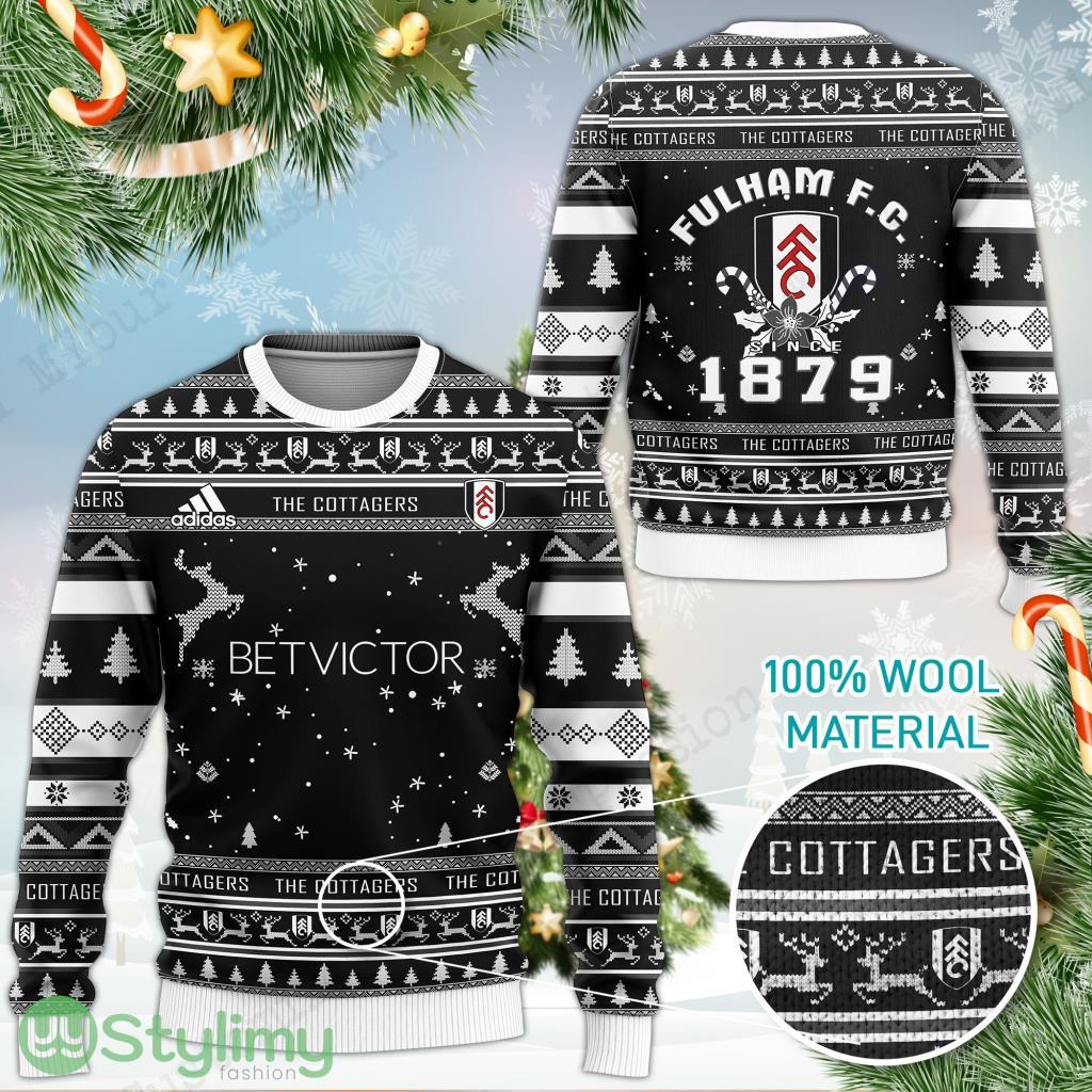 Fulham FC Since 1879 3D Ugly Christmas Sweater 3 Fulham FC Since 1879 3D Ugly Christmas Sweater Product Photo 1