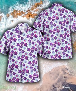Gengar Haunter Gastly Collar All Over Print Hawaiian Shirt And Short Combo Men And Women Gift - Gengar Haunter Gastly Hawaiian Shirt_1