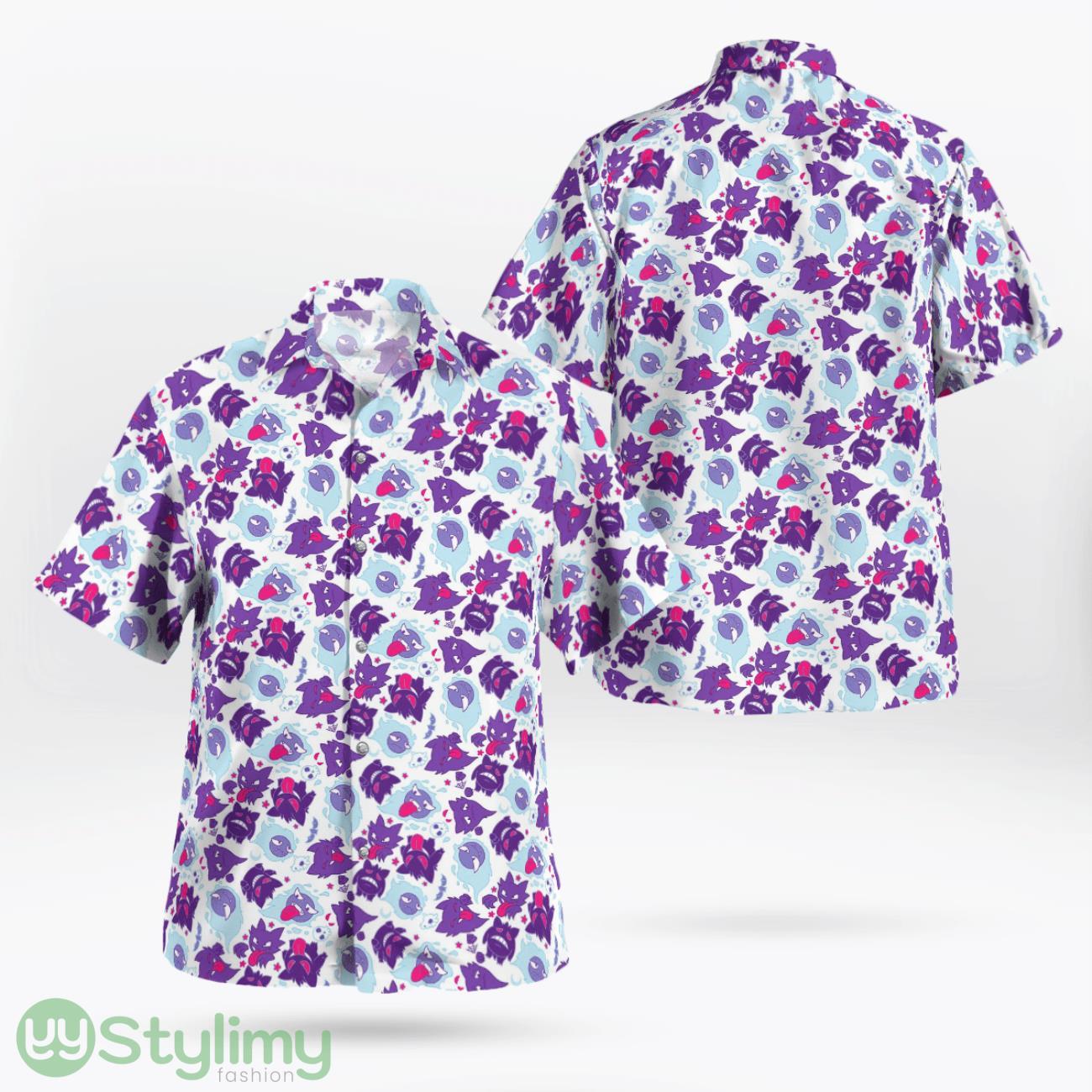 Gengar Haunter Gastly Hawaiian Shirt 3D All Over Printed Hawaii Shirt Summer Gift 2 Gengar Haunter Gastly Hawaiian Shirt 3D All Over Printed Hawaii Shirt Summer Gift Product Photo 1