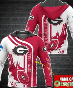 Georgia Bulldogs NCAA1 Custom Name 3D Hoodie All Over Printed Product Photo 1