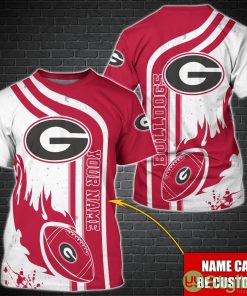 Georgia Bulldogs NCAA1 Custom Name Special T-Shirt For Fans Product Photo 1