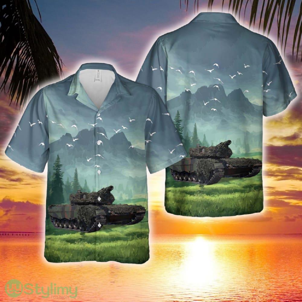 German Army Bundeswehr Leopard 2 (PzBtl 123) Hawaiian Shirt 2 German Army Bundeswehr Leopard 2 (PzBtl 123) Hawaiian Shirt - German Army Bundeswehr Leopard 2 (PzBtl 123) Hawaiian Shirt