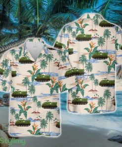 German Army Bundeswehr M113G with manoeuvers provisional markings, 1970s Hawaiian Shirt - German Army Bundeswehr M113G with manoeuvers provisional markings, 1970s Hawaiian Shirt